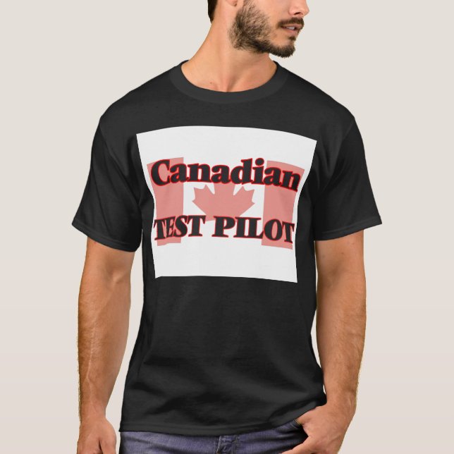 T-shirt Pilote d'essai canadien (Devant)