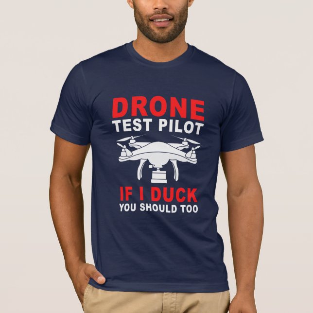 T-shirt Pilote d'essai de drone (Devant)
