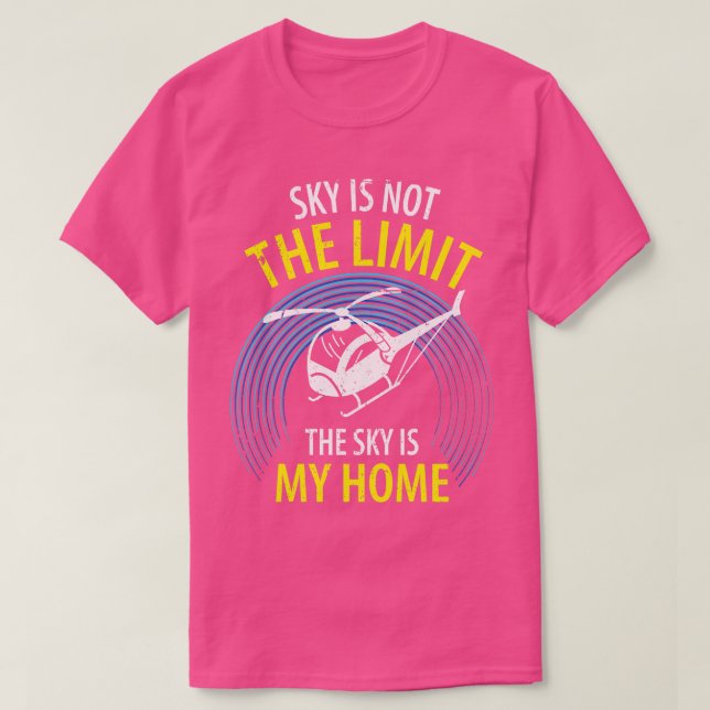 T-shirt Pilote d'hélicoptère 2 (Design devant)