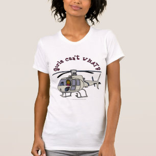 T-shirt Pilote d'hélicoptère noir