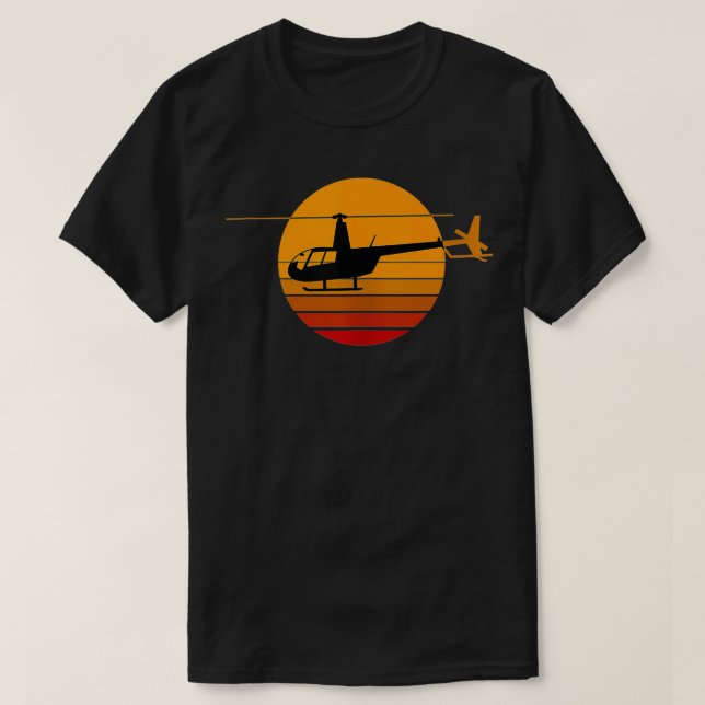 T-shirt Pilote d'hélicoptère R44 Aviation  Hélicoptère R44 (Design devant)