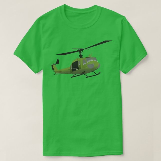 T-shirt Pilote d'hélicoptère UH1 Huey (Design devant)