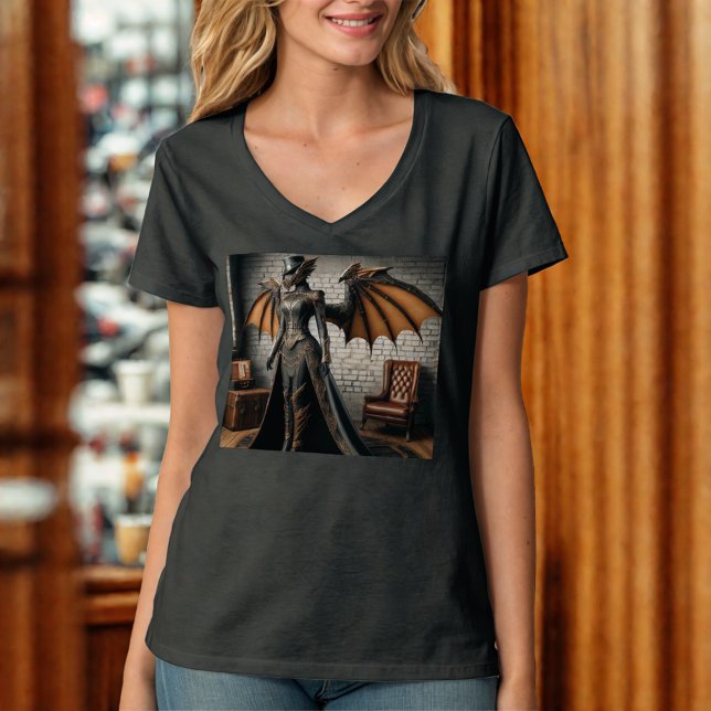 T-shirt Pilote Dragon Steampunk (Créateur téléchargé)