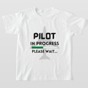 T-shirt pilote en cours futur avion pilote
