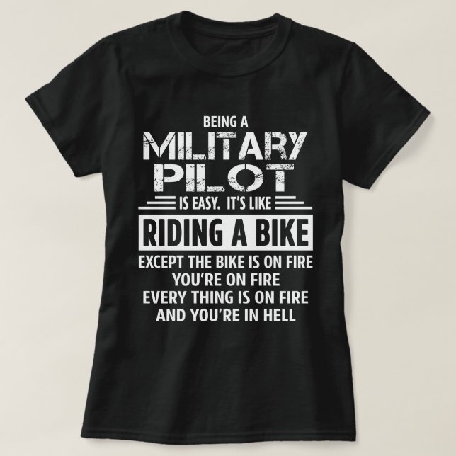 T-shirt Pilote militaire (Design devant)