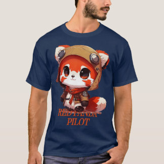 T-shirt Pilote Panda Rouge 2