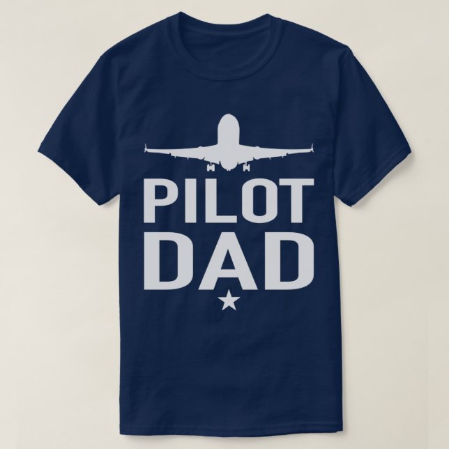 T-shirt Pilote Papa Pilote Avion Pilotes Papa (Design devant)