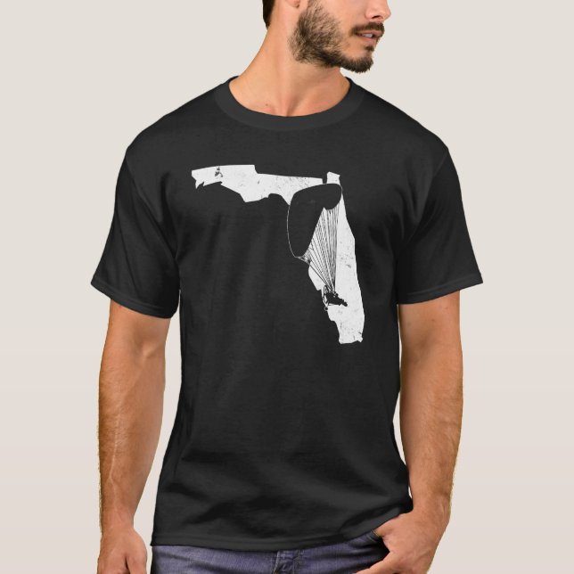 T-shirt Pilote Ppc Ppg Parachute Propulsé Trike Florida Vi (Devant)