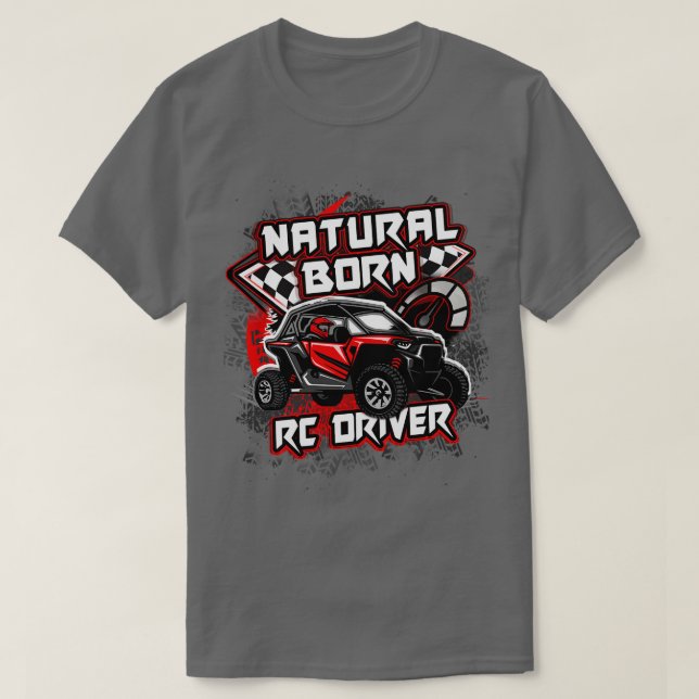 T-shirt Pilote RC Naturel Pilote Racer télécommandé 18 (Design devant)