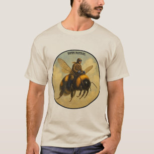 T-shirt Pilote vintage à bord d'un avion géant miel volant