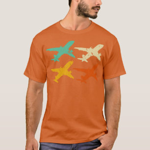 T-shirt Pilote Vintage d'aviation Retro Avions