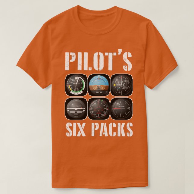 T-shirt Pilotes Six Pack (Design devant)
