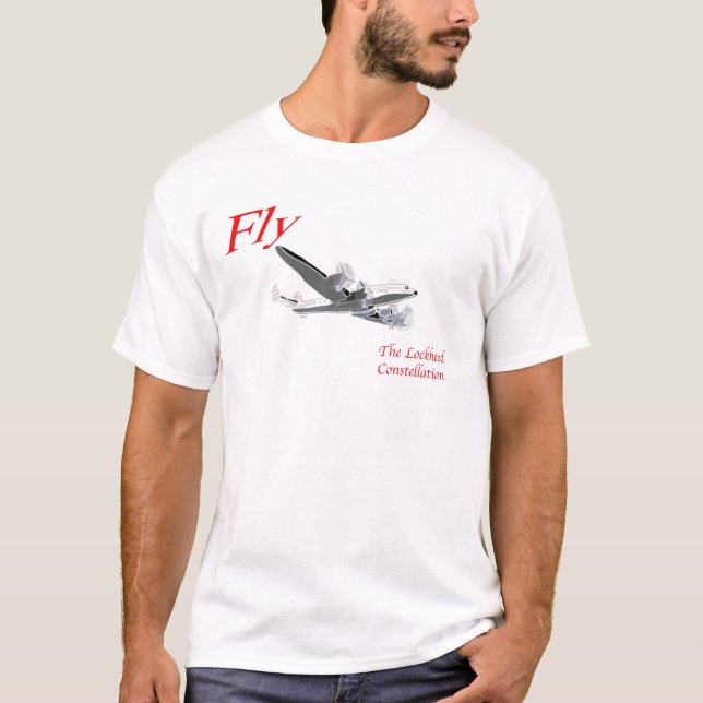 T-shirt Pilotez la constellation de Lockheed (Devant)