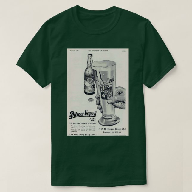 T-shirt pilsner urquell beerr T (Design devant)