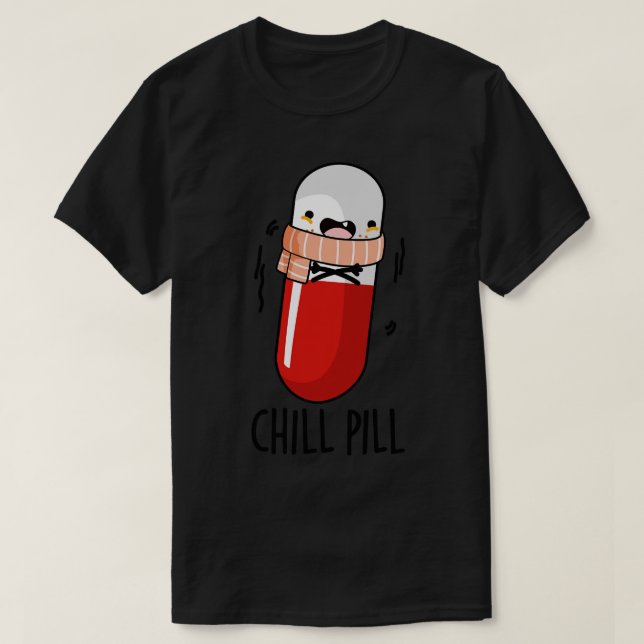 T-shirt Pilule de réfrigération amusant médicament jeu 1 (Design devant)
