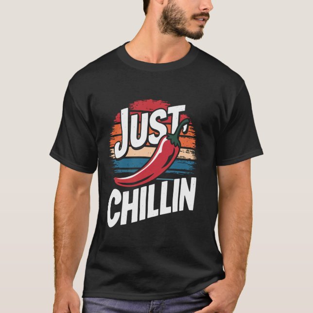 T-shirt Piment Juste En Train De Se Détendre (Devant)