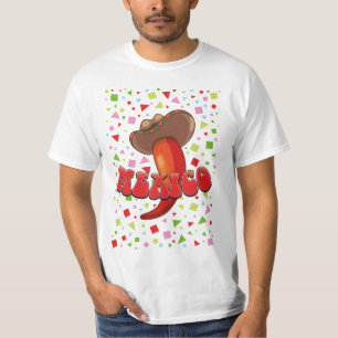 T-shirt Piment Mexique Chilli fête mignon