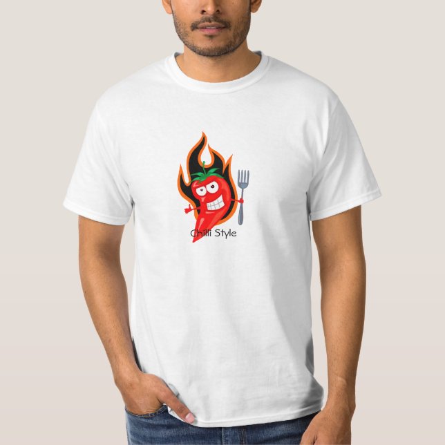 T-SHIRT PIMENTS D'UN ROUGE ARDENT (Devant)