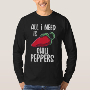 T-shirt Piments rouges forts épicés chili manger nourritur