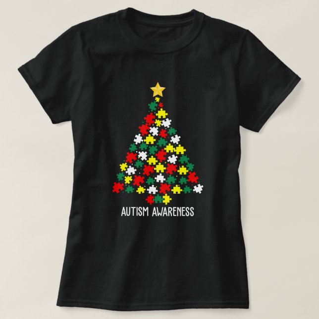 T-shirt pin de sensibilisation sur l'autisme (Design devant)