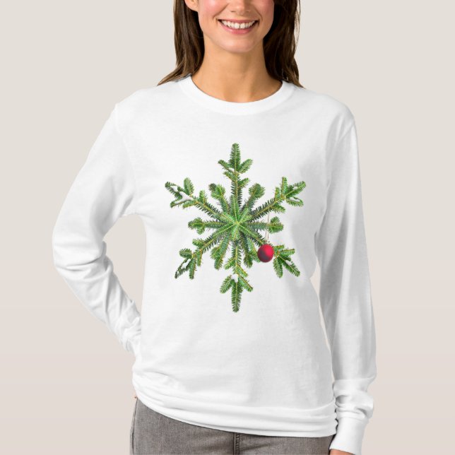 T-shirt Pin neigeux Noël (Devant)