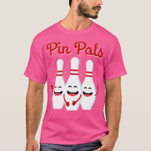T-shirt Pin Pals Cute Bowling Pour Hommes Femmes Et Enfant