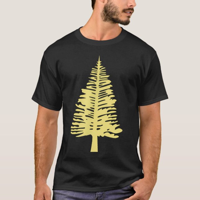 T-shirt Pin - Soutenez le Pin sur Terre (Devant)
