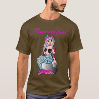 T-shirt Pin Up Sirène Rockabilly Gift Girl
