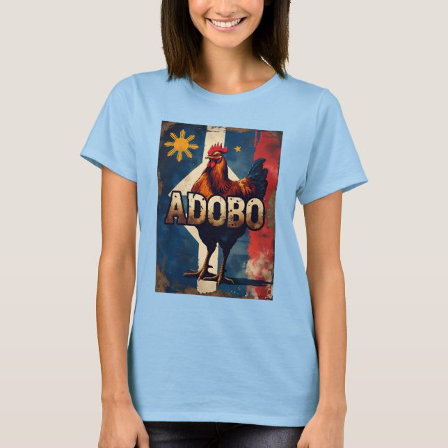 T-shirt Pinay Pride Chicken Adobo - Philippin (Devant)