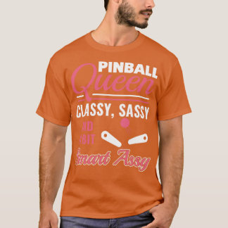 T-shirt Pinball Drôle Pinball Jeu d'Arcade Joueur Femmes