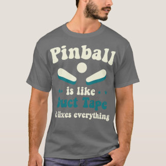 T-shirt Pinball Fixe Tout Arcade Drôle Jeu