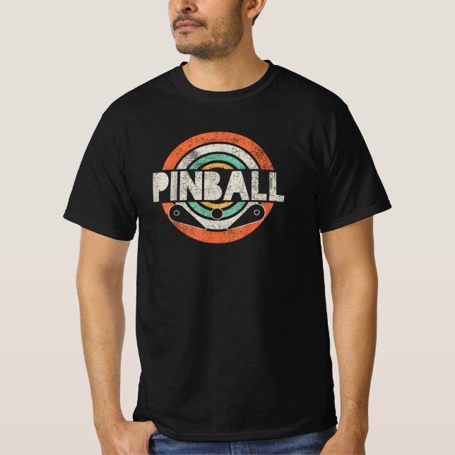 T-shirt Pinball Jeu Vintage (Devant)