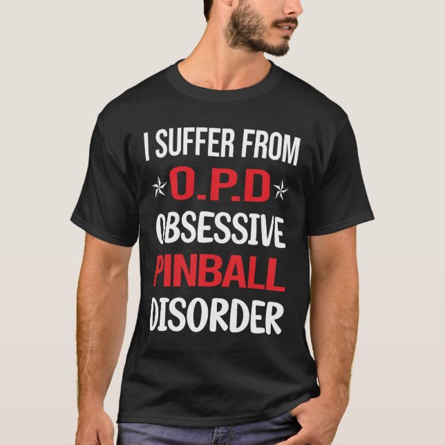 T-shirt Pinball obsessionnel (Devant)