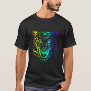 T-shirt Pince réaliste de tête de tigre