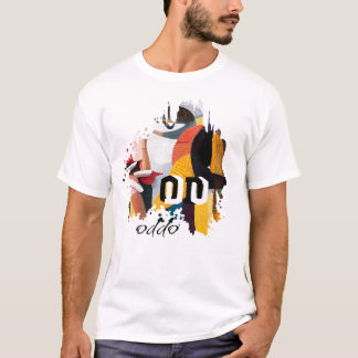 T-shirt Pinceau Abstrait d'Art ODDO | Expression Colorée M