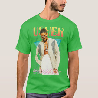 T-shirt Pinceau d'art esthétique Usher Retro