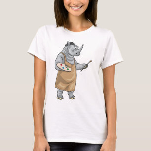 T-shirt Pinceau de peinture Rhino Painter