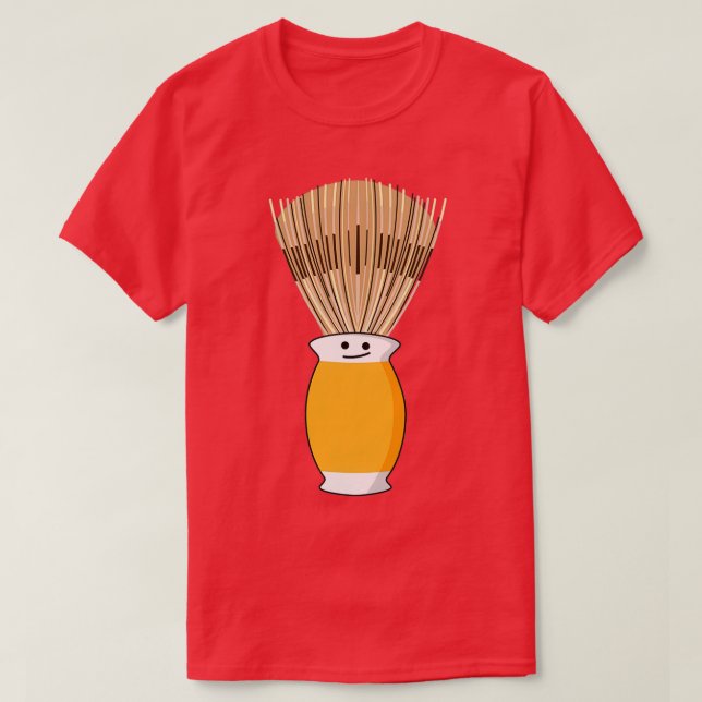 T-shirt Pinceau de rasage amusant (Design devant)