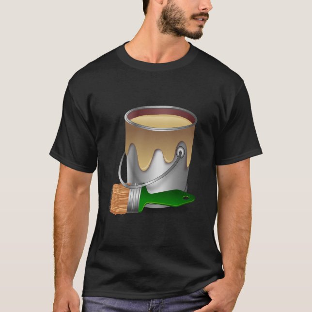 T-shirt Pinceau et boîte (Devant)