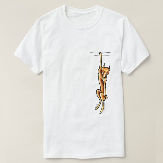 T-shirt Pinceau miniature rouge de liaison (Design devant)