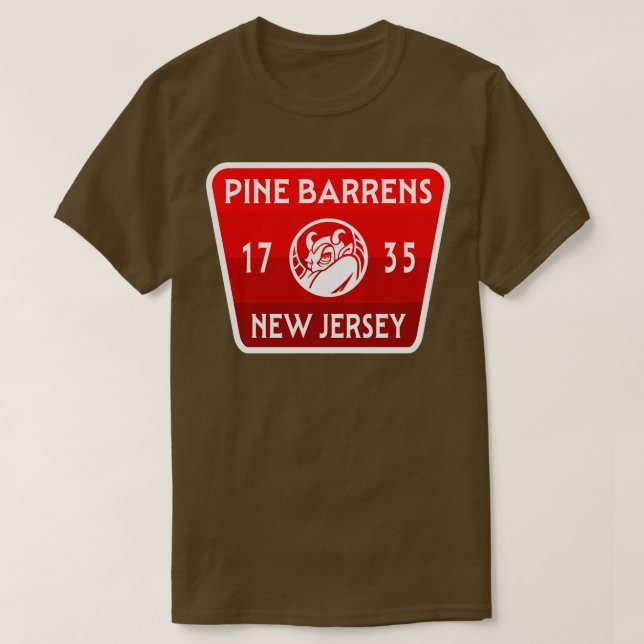T-shirt Pine Barrens New Jersey Devil (Design devant)
