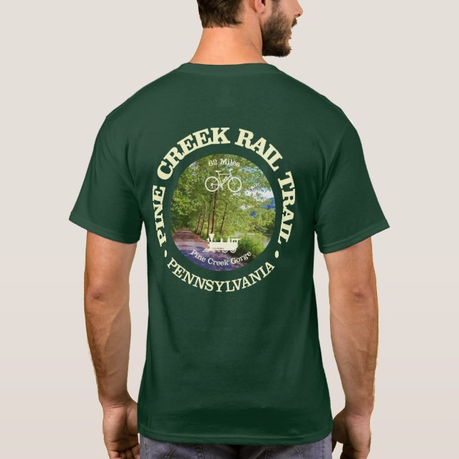 T-shirt Pine Creek Rail Trail (cyclisme c) (Dos)