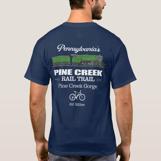 T-shirt Pine Creek Rail Trail (RT2) (Dos)