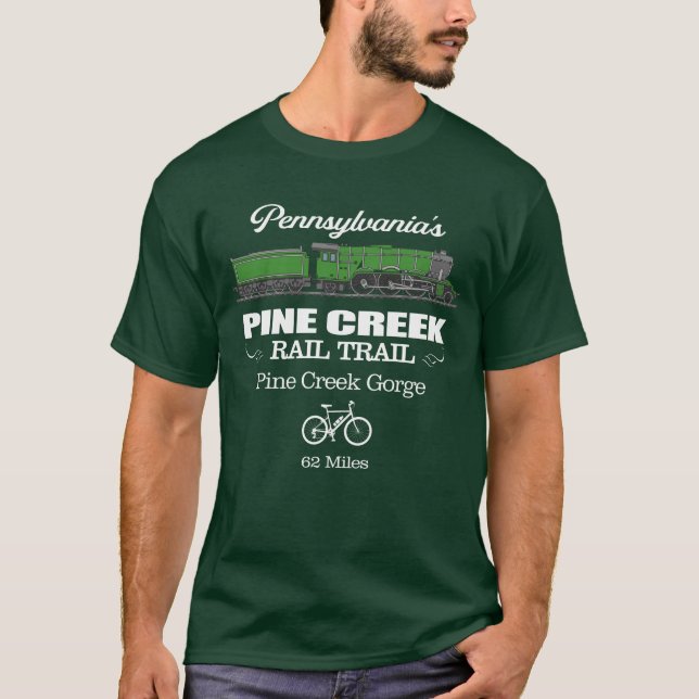 T-shirt Pine Creek Rail Trail (RT2) (Devant)