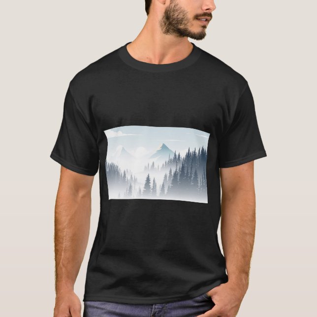 T-shirt Pine Foggy (Devant)