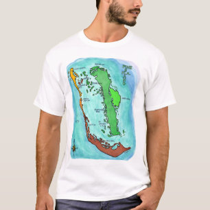 T-shirt Pine Island Sanibel Captiva Islands Carte de Flori