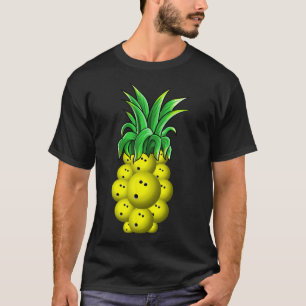 T-shirt Pineappa Hawaiian Bowling T Shirt Aloha Beach Gif