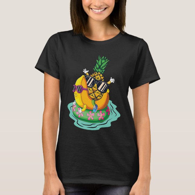 T-shirt Pineapple Banana Chill Summer Vacation Relax Tropi (Devant)