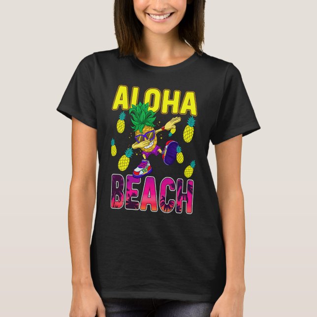 T-shirt Pineapple  for Women Men Dabbing Aloha Hawaii Summ (Devant)