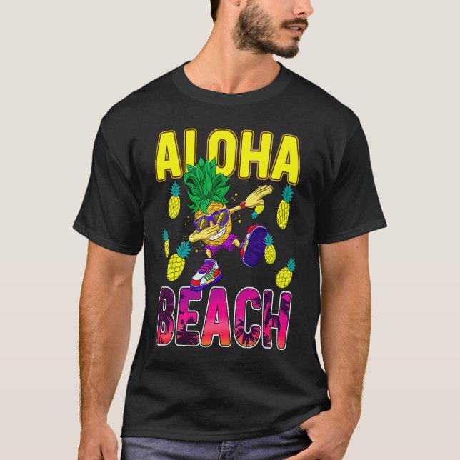 T-shirt Pineapple  for Women Men Dabbing Aloha Hawaii Summ (Devant)